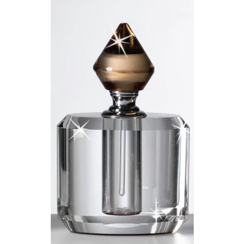 Bomboniera Profumatore in Cristallo Ranoldi: Porta Profumo Made in Italy cm.7x4x11 Tabacco