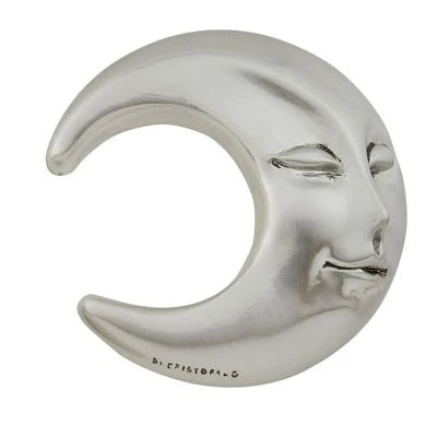 Luna stilizzata rivestita in argento cm.9 - Offerta Bomboniere