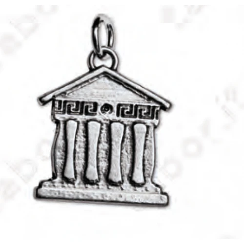 Ciondolo tempio greco - Bomboniera laurea