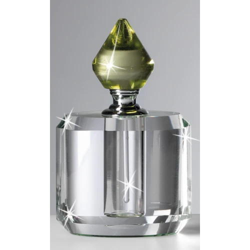 Bomboniera Profumatore in Cristallo Ranoldi: Porta Profumo Made in Italy cm.7x4x11 Verde