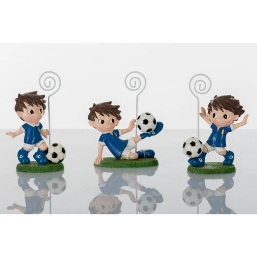 MEMOCLIP CON CALCIATORE - BOMBONIERA SOLIDALE