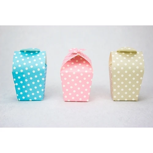 Scatolina portaconfetti a pois - tre colori