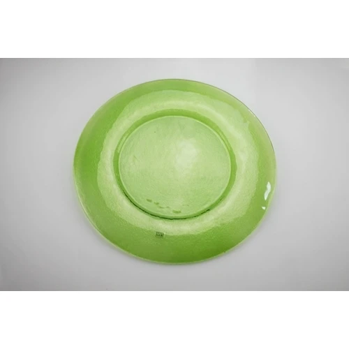 Sottopiatti verde in vetro