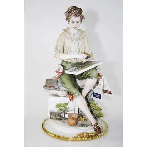 Acquerellista - porcellana di capodimonte