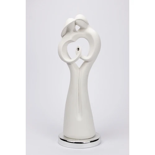 Scultura innamorati con strass