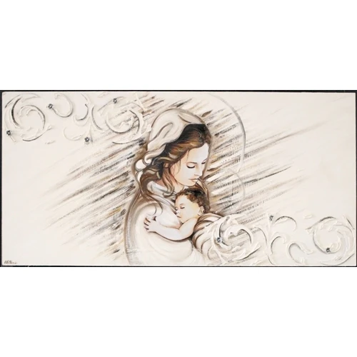 Tela - Capezzale madonna con bambino