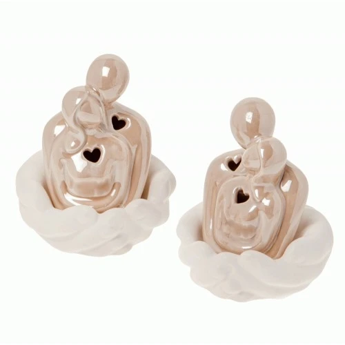 ABBRACCIO COPPIA/MANI LED H.9,5 