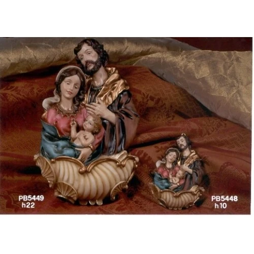 ACQUASANTIERA SACRA FAMIGLIA RESINA