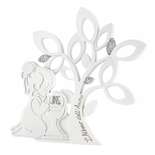 ALBERO BIMBA COMUNIONE 14X17 BIANCA