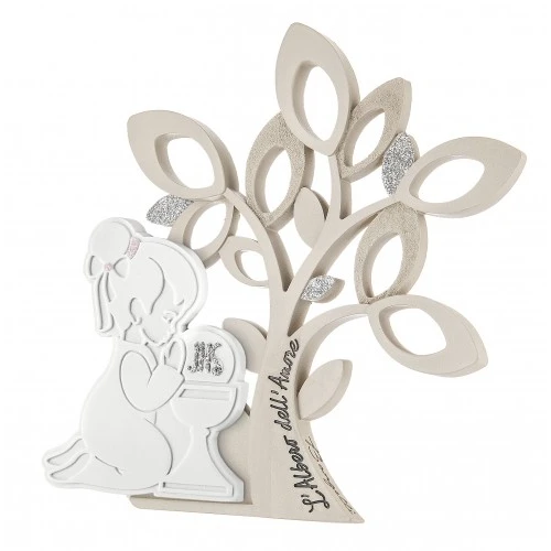 ALBERO BIMBA COMUNIONE 14X17 NOCCIOLA