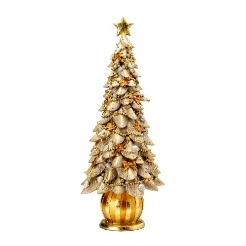 ALBERO DI NATALE BISQUE ORO