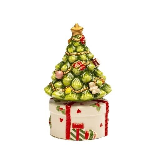 ALBERO CARILLON PORCELLANA DECORAZIONE NATALE