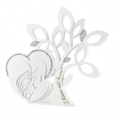 ALBERO FAMIGLIA 10X10 BIANCO GL.ORO