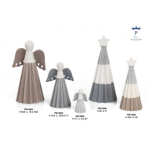 ALBERO NAT.STIL/STEL. 18.5 CM.PORCELLANA