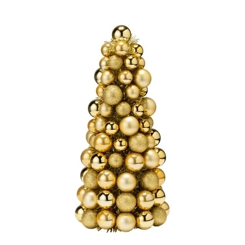 ALBERO PLASTICA GOLD DECORAZIONE NATALE