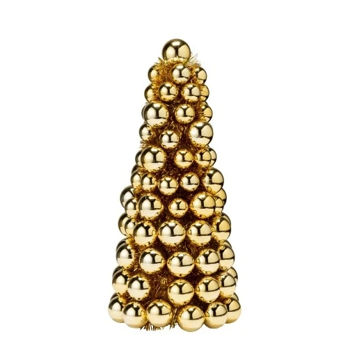 ALBERO PLASTICA GOLD DECORAZIONE NATALE