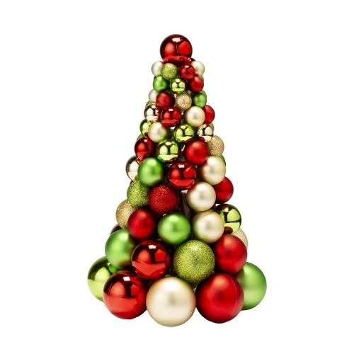 ALBERO PLASTICA MULTICOLOR DECORAZIONE NATALE