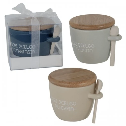 BOMBONIERA - ALLEGRIA CUP COLOUR CM.9 H.7 CON BOX