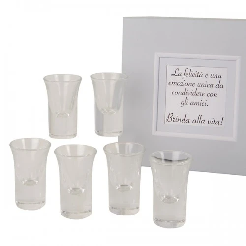 SET 6 BICCHIERINI CON BOX 