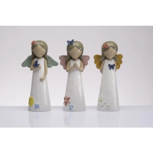 Bomboniera Solidale Comunione Bimba Cuorematto: Angioletto Stilizzato (3 Modelli Assortiti) cm.20