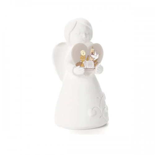 ANGELO CUORE COMUNIONE E CRESIMA BIANCO