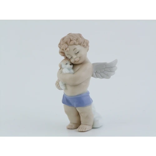 ANGELO IN PIEDI CON CUCCIOLO*