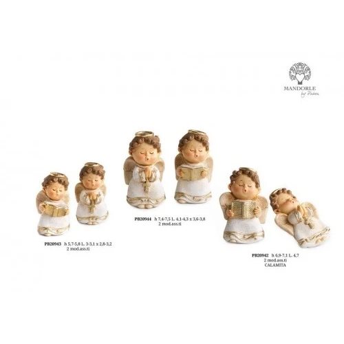 ANGELO CHE CANTA 7.1 CM. RESINA CALAMITA