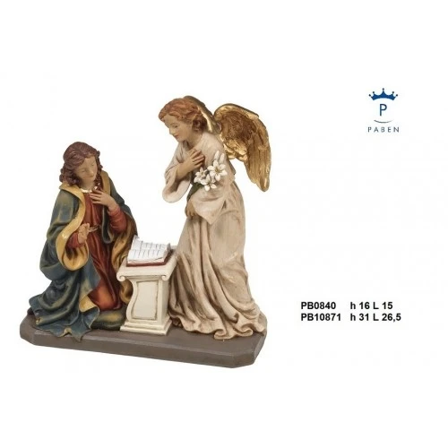 ANNUNCIAZIONE 16 CM. RESINA