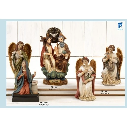 STATUA ANNUNCIAZIONE 20.5 CM. RESINA