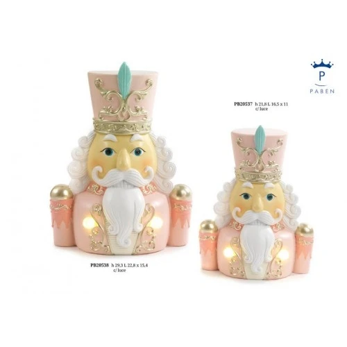 ANTICO GENERALE MEZZOBUSTO 29.3 CM. RESINA LUCI