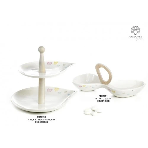 ANTIPASTIERA CUORI 32 CM. 