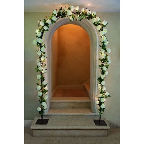 ARCO ROSE BIANCHE 180 LED