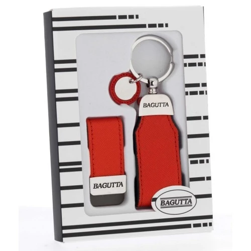 ASTUCCIO CON PORTACHIAVI E FERMASOLDI ROSSO