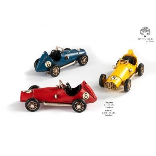 AUTO DA CORSA D'EPOCA 11 CM. METALLO RESINA