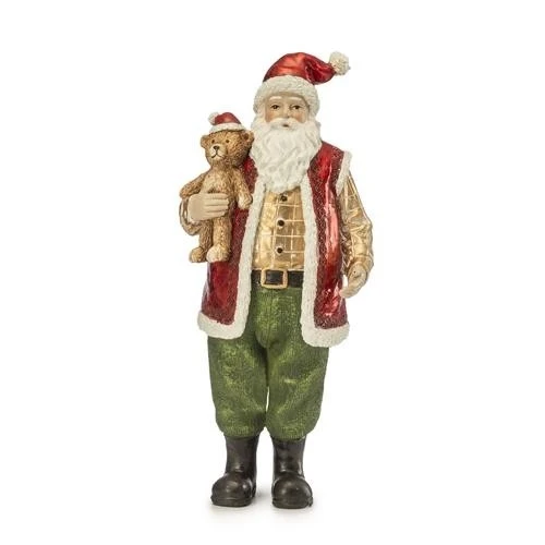 BABBO NATALE CON ORSACCHIOTTO CM 27