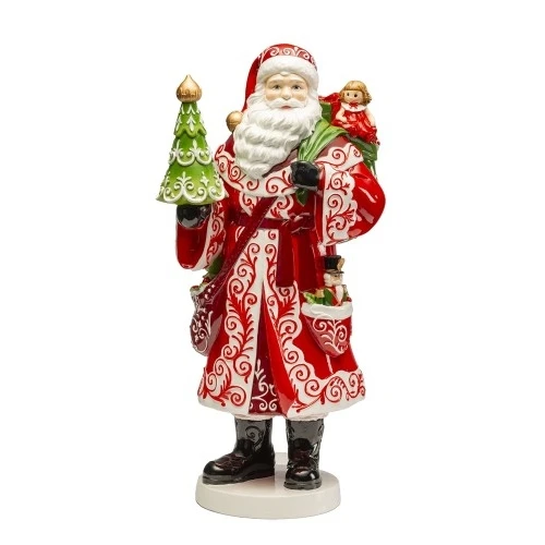 BABBO NATALE IN RESINA DECORATA