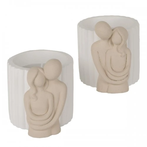 BOMBONIERA - BACIO CANDELA CM.9 H.7 