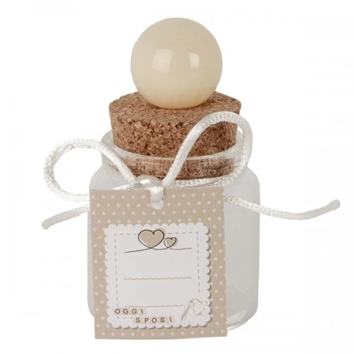 BOMBONIERA - BALL BARATTOLO H.8 SPOSI PVC BOX 