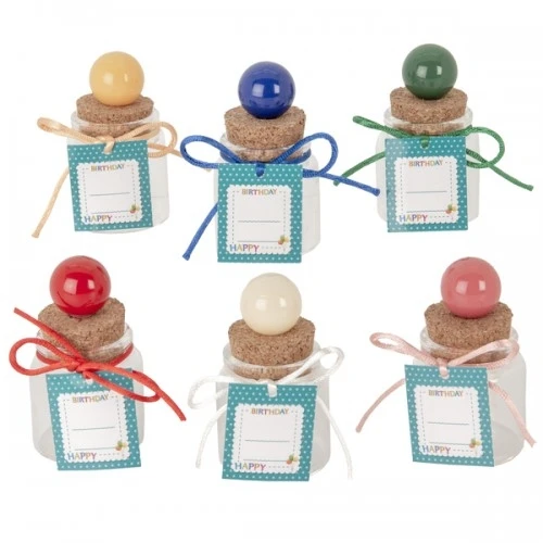 BOMBONIERA - BALL BARATTOLO H.8 COMPLEANNO PVC BOX