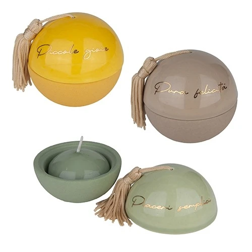 BOMBONIERA BALL PORTA CANDELA SFERA DM.7 