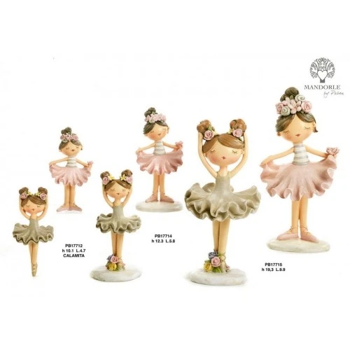 BALLERINA SPIR. 10.3 CM. 2 AS. RESINA-CALAM