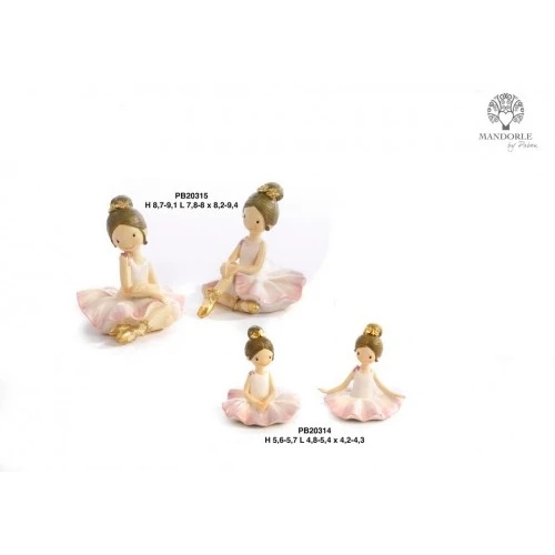 BALLERINA SPIR. SEDUTA 9.1 CM. RESINA