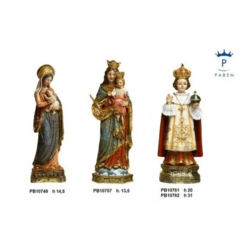 STATUA BAMBINO DI PRAGA 20 CM.RES.ORO