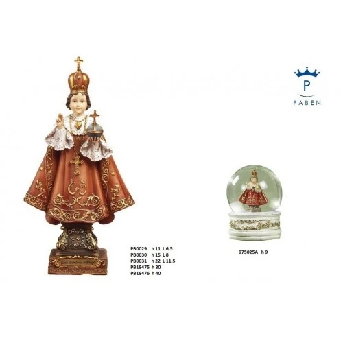 BAMBINO DI PRAGA 22 CM. RESINA