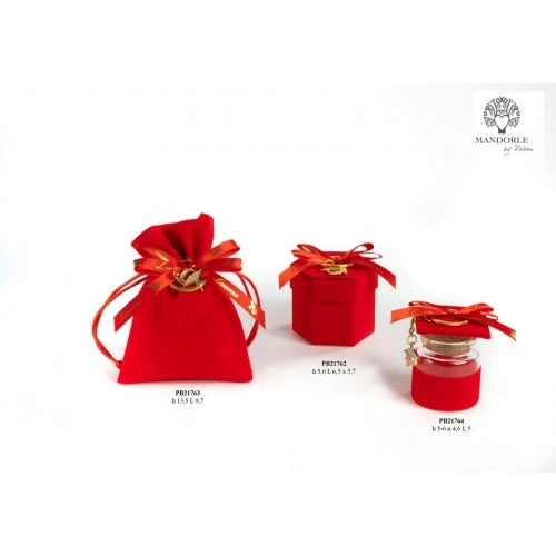 Barattolo porta confetti per laurea con portachiavi Tocco cm.6 - Confetti a scelta 