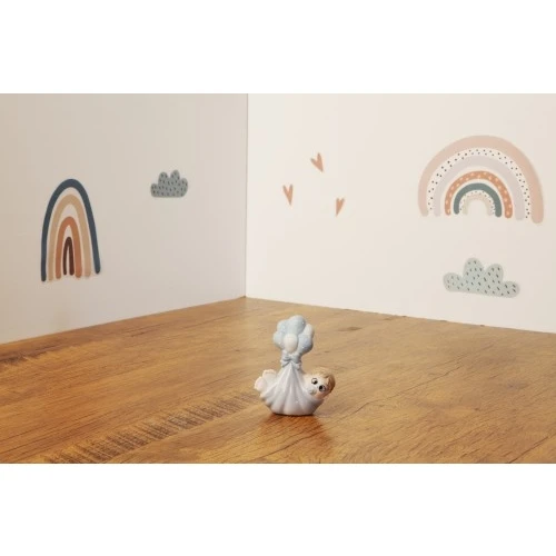 BEBE' BOY IN FASCE CON PALLONCINI