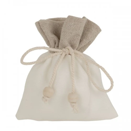 BPORTA CONFETTI NATURAL BAG CM.10X12 BORDO YUTA