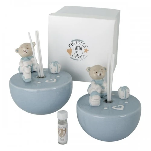 BOMBONIERA - BIBÌ DIFFUSUSORE CELESTE DM.10 H.10 CON BOX 