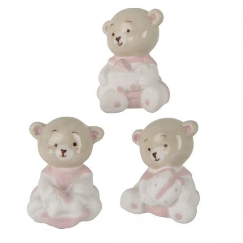 BOMBONIERA - BIBÌ FIGURINA ROSA CM.4 