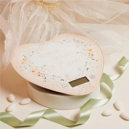 BILANCIA CUORE CON FIORI ROSA - CLARALUNA 2025